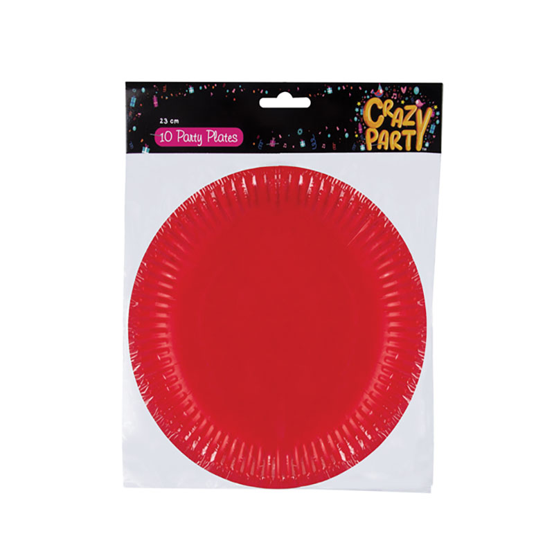 Party Plates – Party Accessories – BPA Free – Red – 23 cm – 10 Pieces
