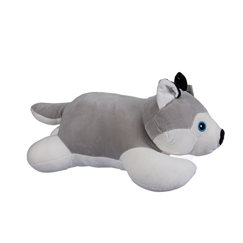 Husky – Dog Plush Toys – Stuffed – White & Grey – 50 cm