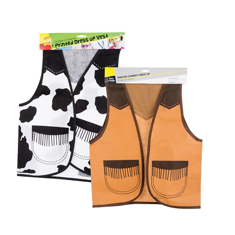 Cowboy Vest – Party Dress Up – Cowboy Design – Single