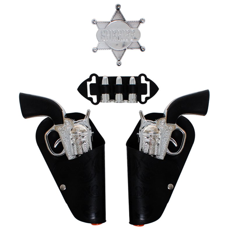 Wild West Playset – Hand Guns – With Holste – 2 Piece