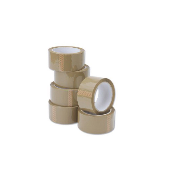 Packaging Tape 48mm x 50m – Brown (Pack of 6)