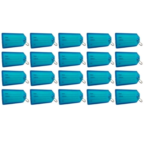 Source Direct – Neon Key Tags – Pack of 20 (Blue)