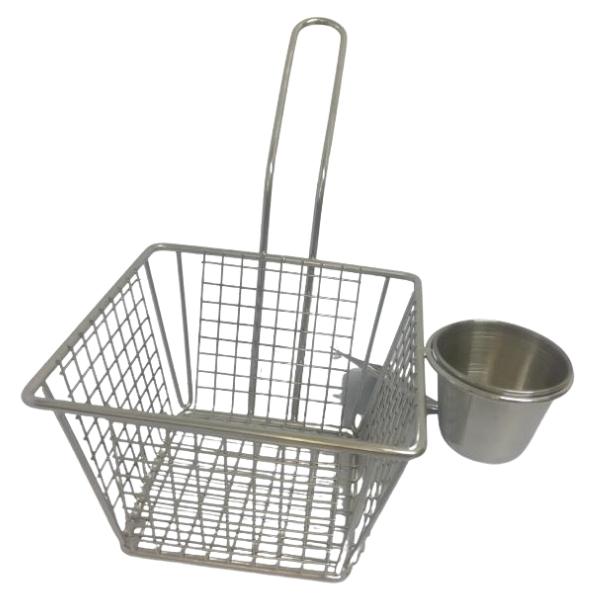 Source Direct – Stainless Steel Frying Basket – Large (18 x 12.8 x 8.5cm)