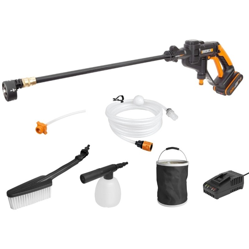WORX WG625E.3 20V MAX Cordless HydroShot Pressure Cleaner 4 X ACC