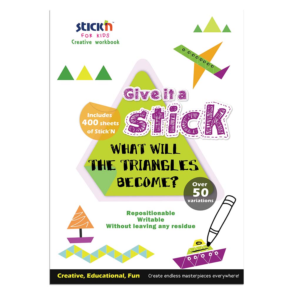 Stick’n Creative Activity Sticker Book For Children – Triangles