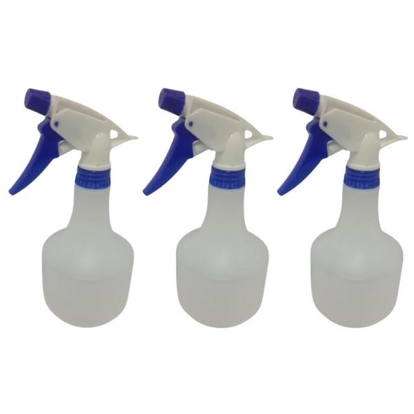 Source Direct – Plastic Trigger Sprayer Bottles 500ml – Pack of 3 (Blue)