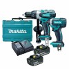Makita – Hammer Drill, Impact Driver, 2 x 3.0Ah Batteries, Charger & Case Makita – Hammer Drill, Impact Driver, 2 x 3.0Ah Batteries, Charger & Case