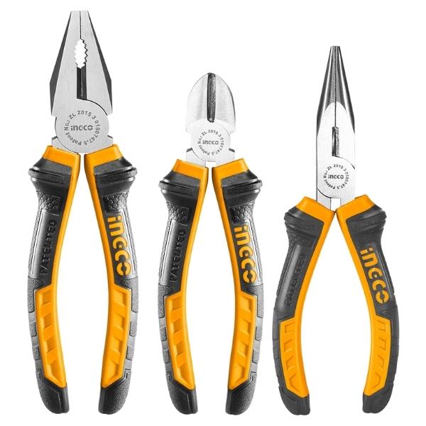 Ingco – Pliers Tool Set 15cm + 15cm + 20cm – 3 Piece