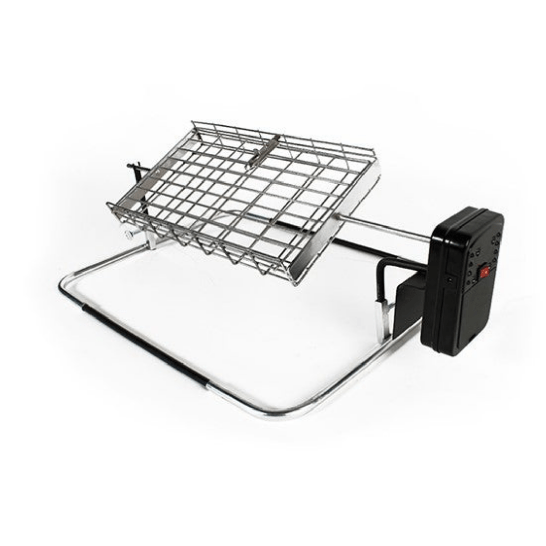 Flat Basket Rotisserie including motor – Chrome