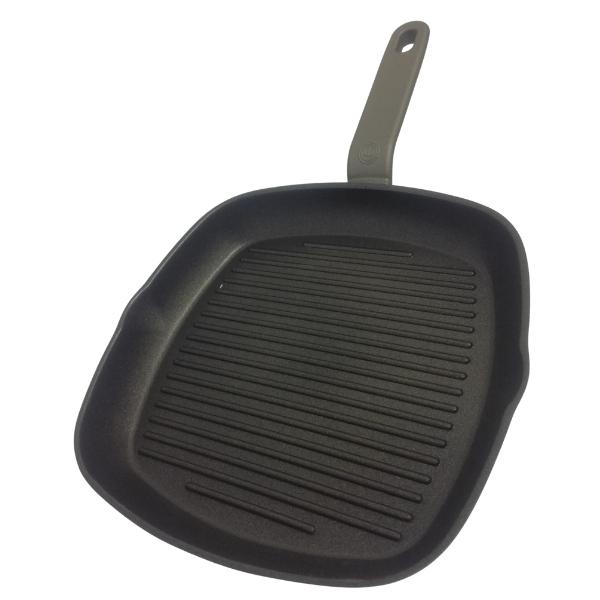 MasterChef – Aluminium Non-Stick Grill Pan 28cm – Compatible Induction