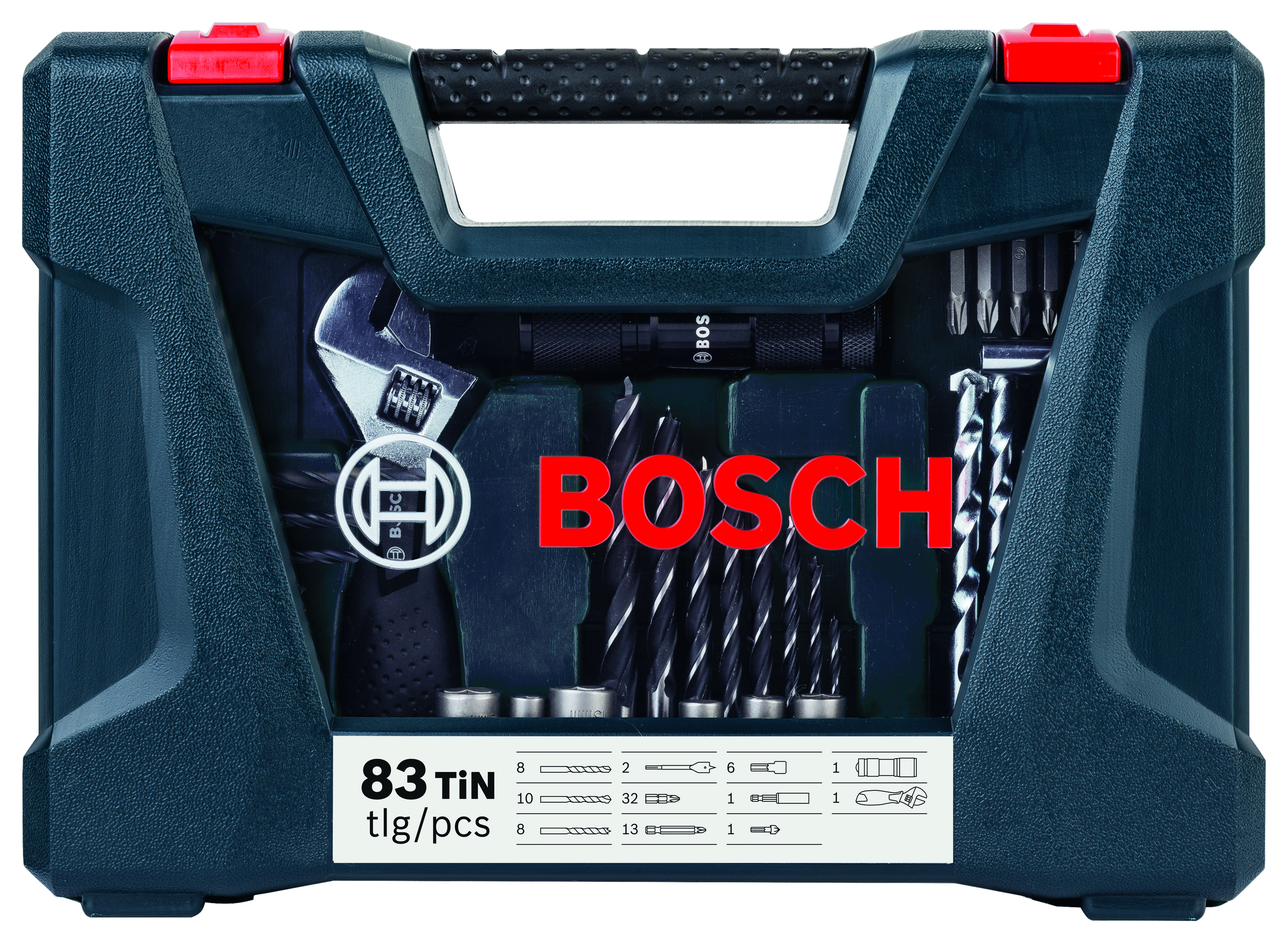 83-Piece X-Blue Line Titanium Set (Drilling & Screwdriving + Sockets)