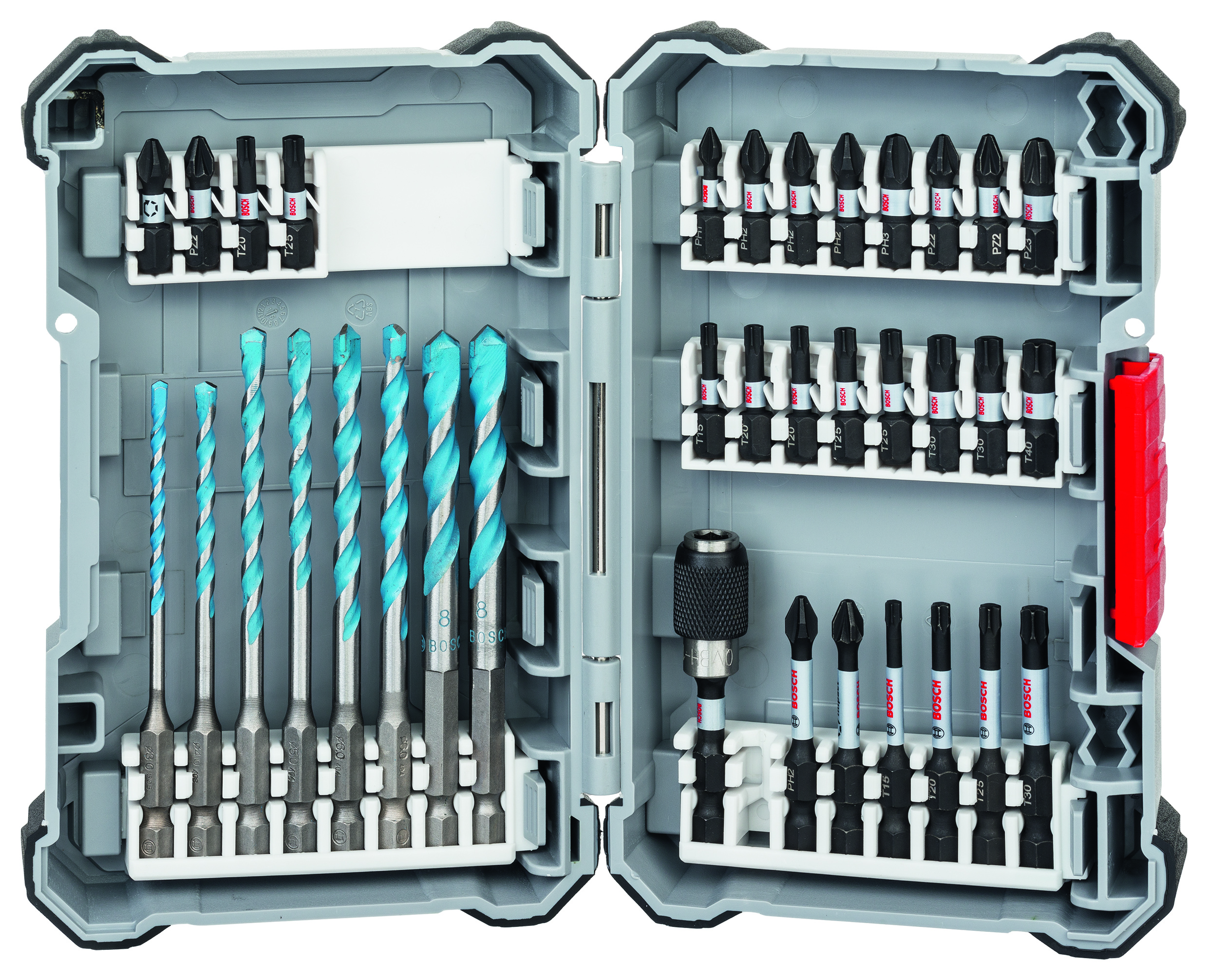 35 Piece Impact Control Screw Driver (26 Piece) & Multiconstruction HEX Bit Set