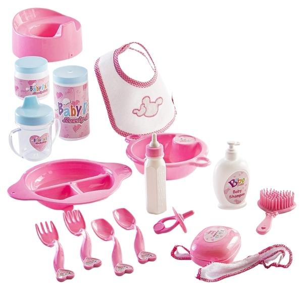 Source Direct – Baby Care Set – 20 Piece Play Set – 3 Years Up