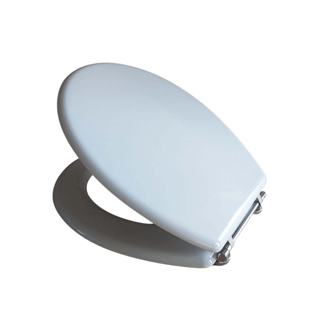 Atlantica Luxoline Wooden Toilet Seat – High-gloss white