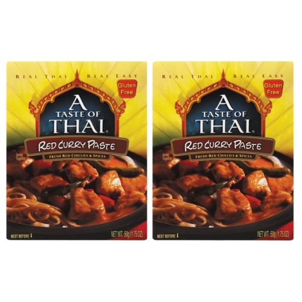 A Taste of Thai – Red Curry Paste 50g – Pack of 2