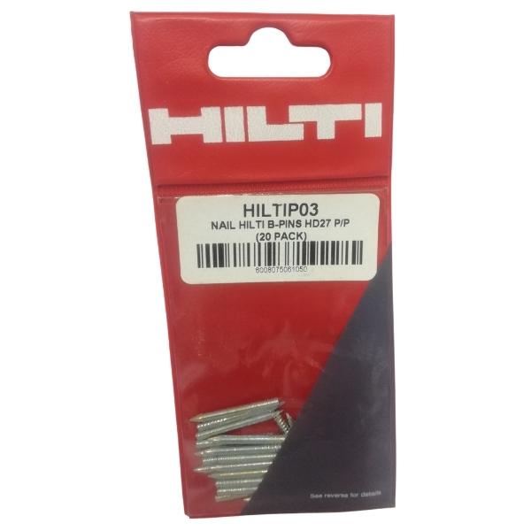 HILTI – B-Pins Nail HD27 P/P – 20 Piece