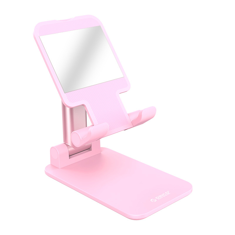 Orico Foldable Phone Holder with Mirror – Pink