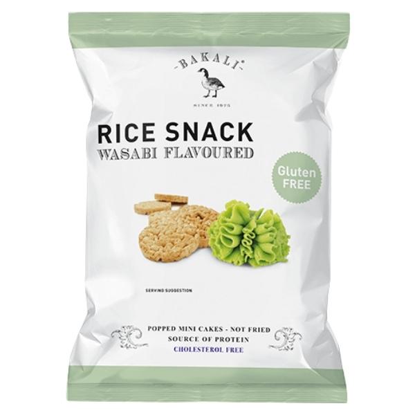 BAKALI – Mini Rice Snack 40g – Wasabi Flavoured – Pack of 5