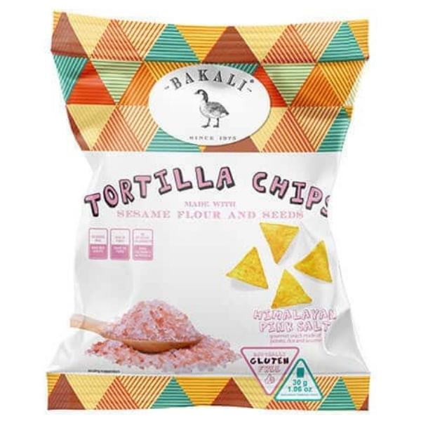 BAKALI – Tortilla Chips 30g – Himalayan Pink Salt – Box of 15