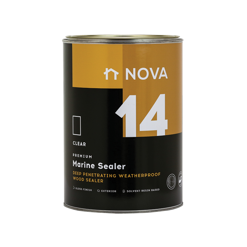 Nova 14 Marine Sealer – Gloss / Clear – Exterior Wood Sealer – 5 L