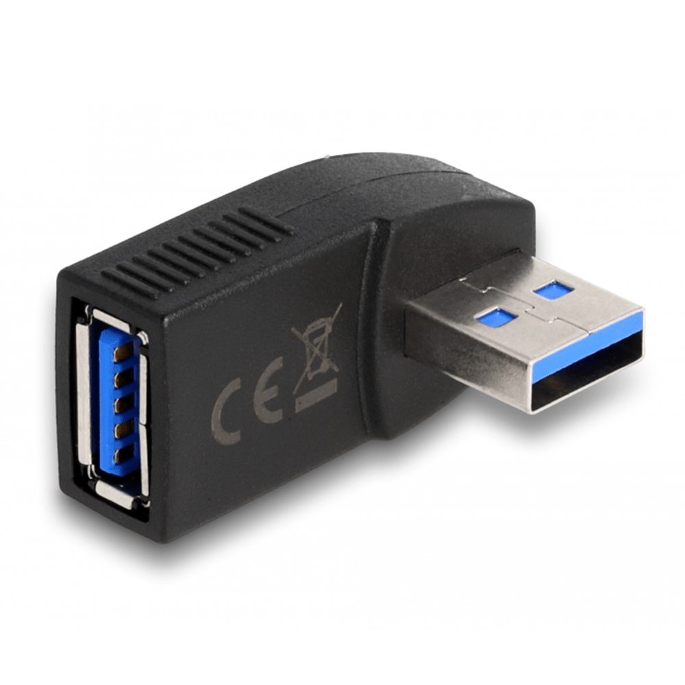 Delock 270° Horizontal Adapter USB 3.0 Male-Female Angled