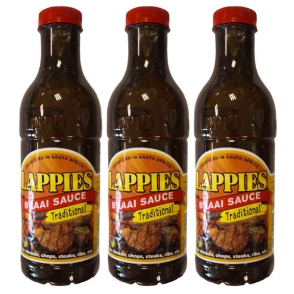 Lappies – Braai Sauce Traditional – 750ml (Pack of 3)