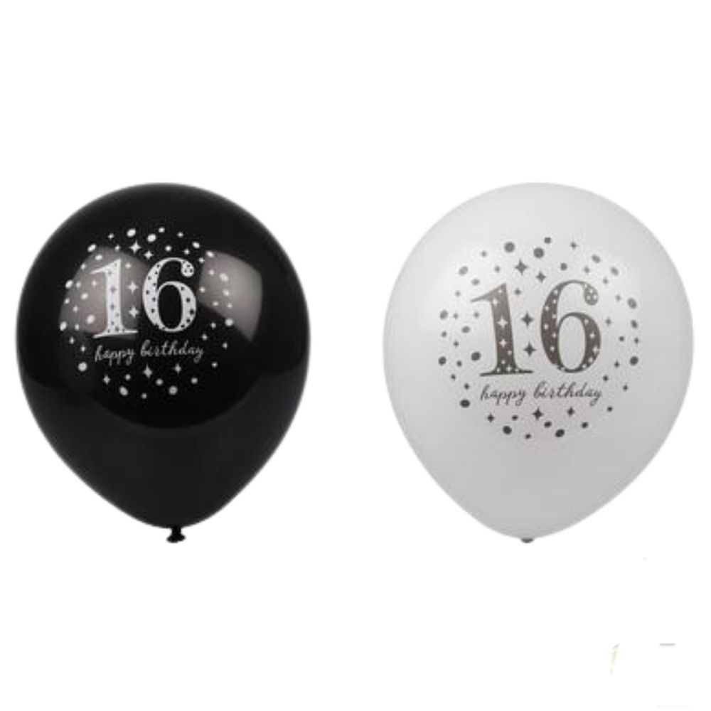 24 x BALLOONS HELIUM 6PC MILESTONE 16