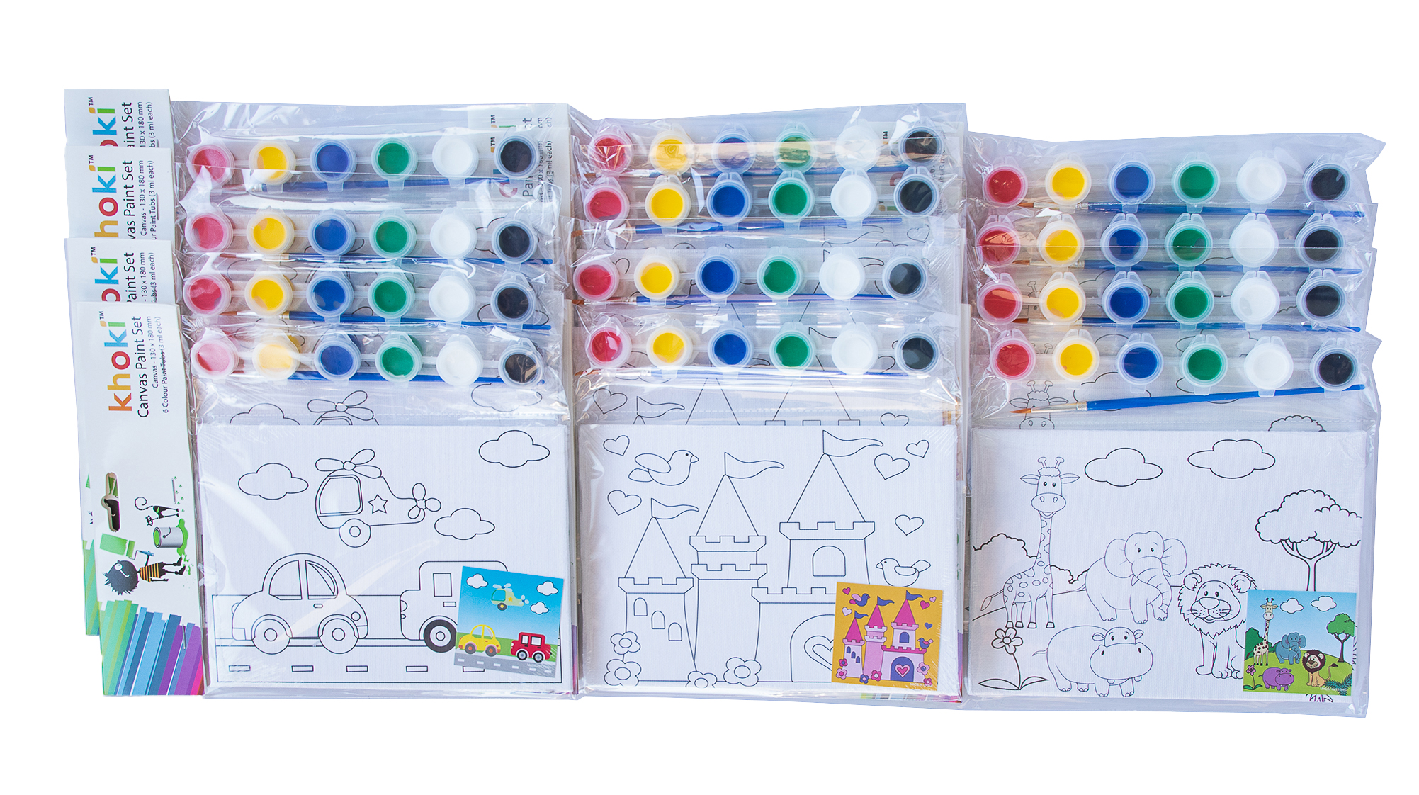 Canvas Paint Set – Bulk Pack of 12