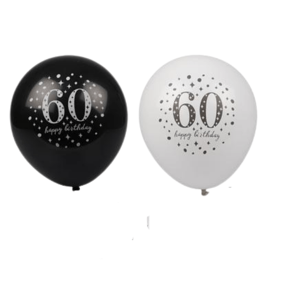 24 x Balloons Helium 6 Piece Milestone 60
