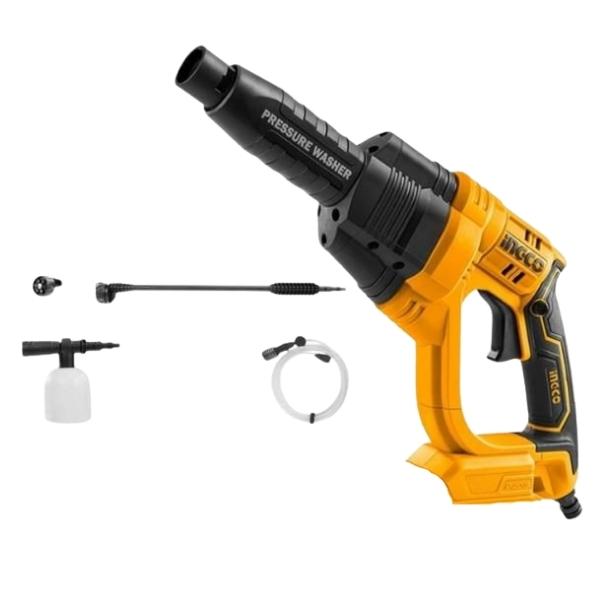 Ingco – Lithium-Ion Pressure Washer with Accessories – Unit Only
