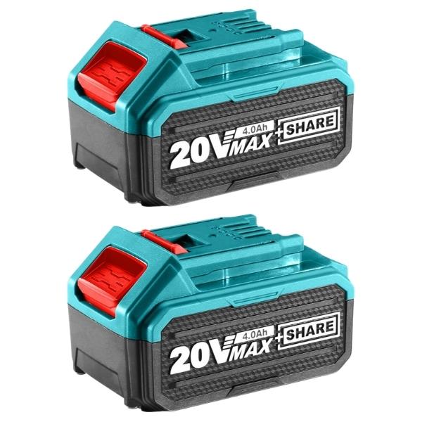TOTAL – Battery Pack / Lithium-Ion Battery Pack 4.0Ah – Pack of 2