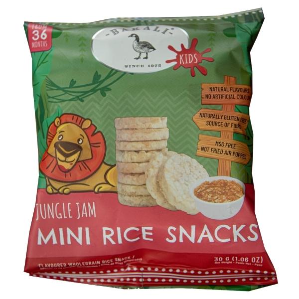 Bakali – Kiddies Mini Rice Snacks 30g – Jungle Jam – Pack of 5