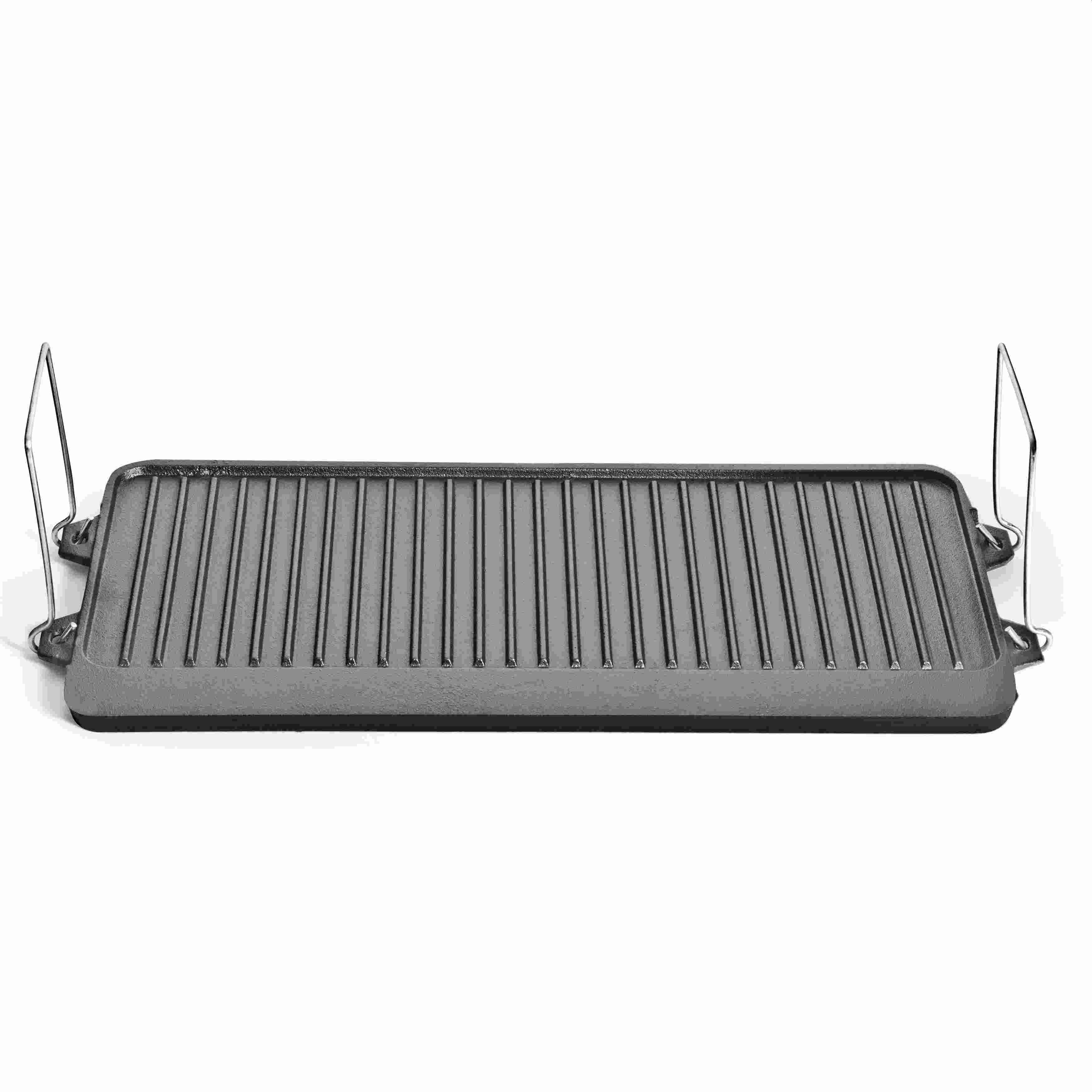 Campfire 3 Burner Wide Gas or Fire Cast Iron Grill Plate