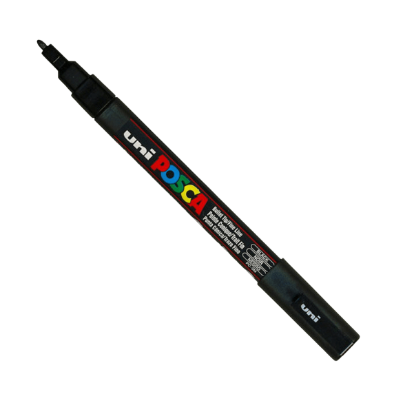 Posca Fine-Point PC-3M Fine Paint Marker – 0.9-1.3mm – Black