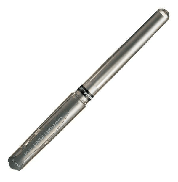Uni-ball UM-153 Signo Gel Pen Ballpoint Rollerball Pen Broad – 1mm – Silver