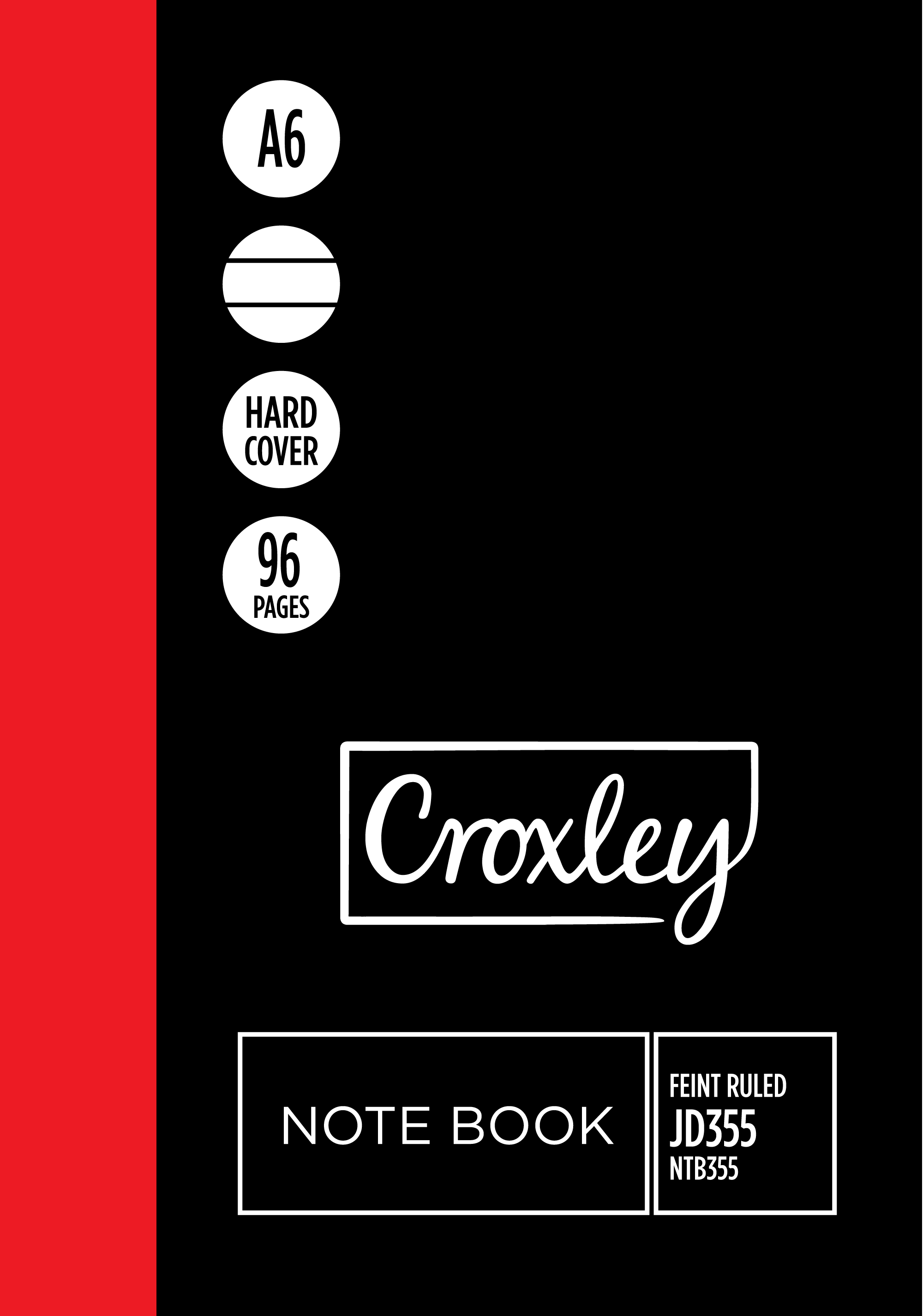 CROXLEY Note Book A6 96pg – Pack 20