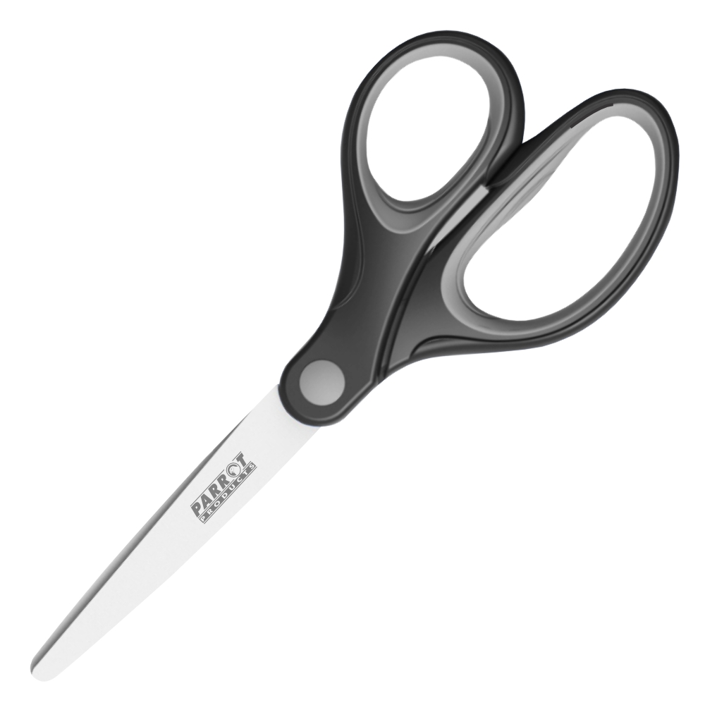 Parrot Products 18cm Grey Essential Scissors – Right Hand