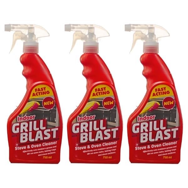 Grill Blast Fast Acting Stove & Oven Cleaner – 750ml (Pack of 3)