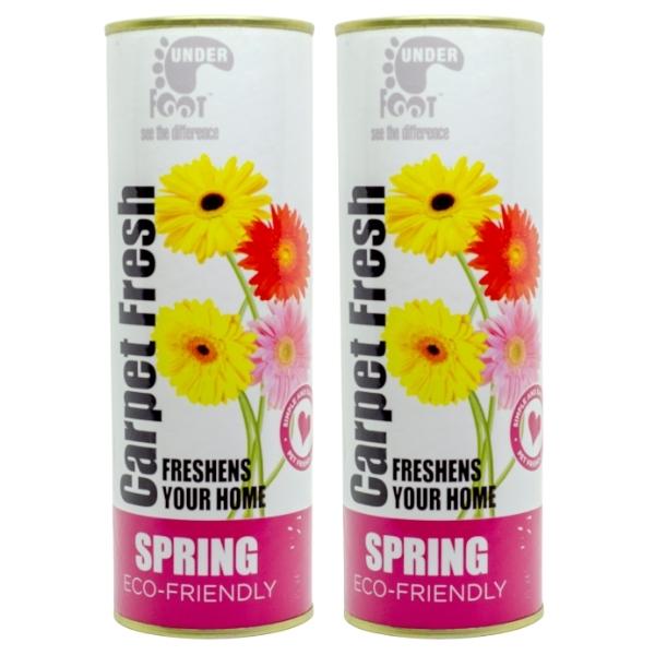 Under Foot – Carpet Fresh Freshener – 500g – Spring – Pack of 2