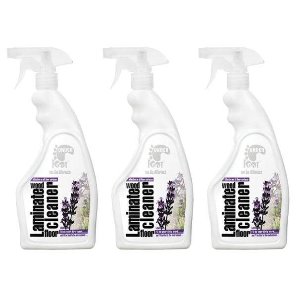 Under Foot – Laminated Wood Floor Cleaner – 750ml – Lavender – Pack of 3