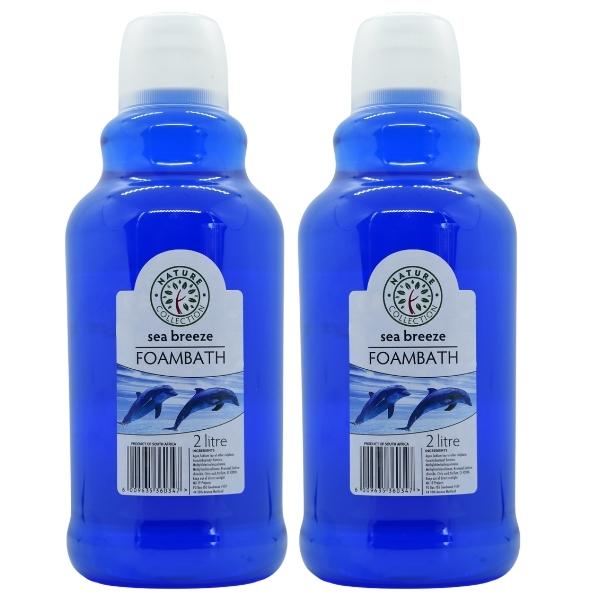 Nature Collection – Foambath Body Wash Gel 2L – Sea Breeze – Pack of 2