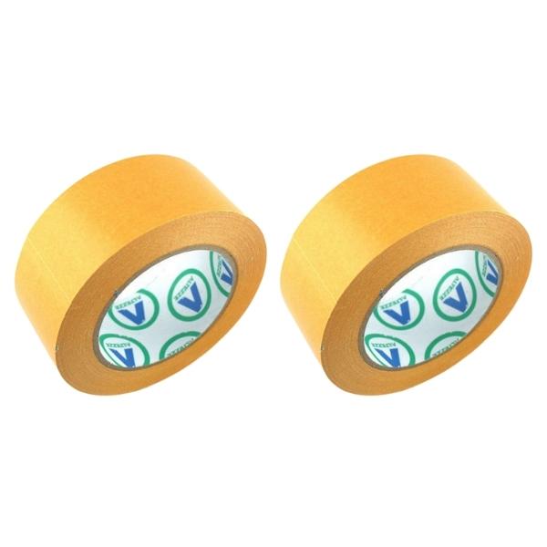 Altezze – Double Sided Carpet Cloth Tape 48mm x 25m Yellow Pack of 2