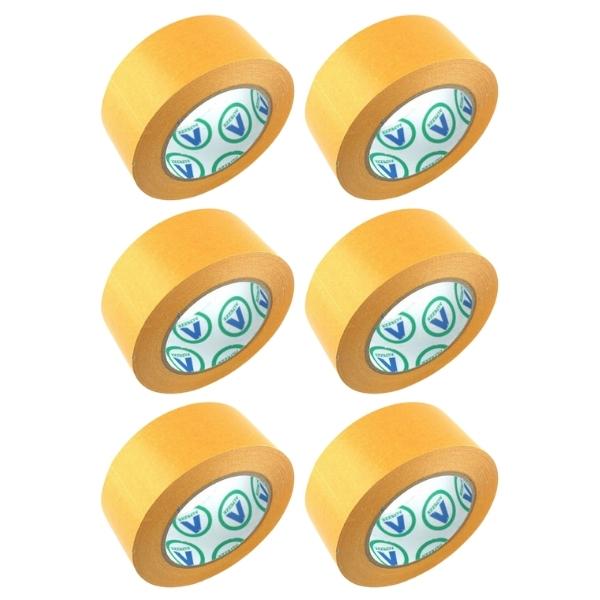 Altezze – Double Sided Carpet Cloth Tape 48mm x 25m Yellow Pack of 6