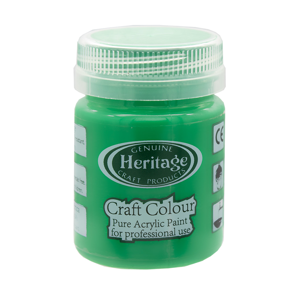 Heritage Pure Acrylic Paint – Craft Colour Range – 50ml – True Green