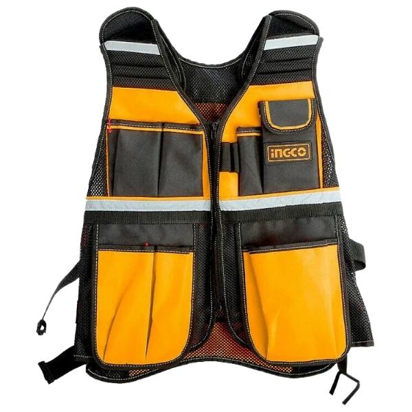 Ingco – Industrial Tool Vest / Safety Vest with 7 Pockets