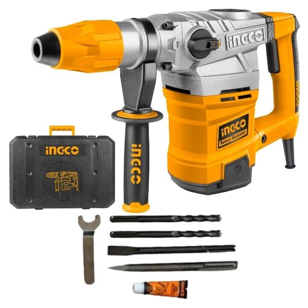 Ingco – Rotary Hammer Drill 1600W Including Accessories and Carry Case