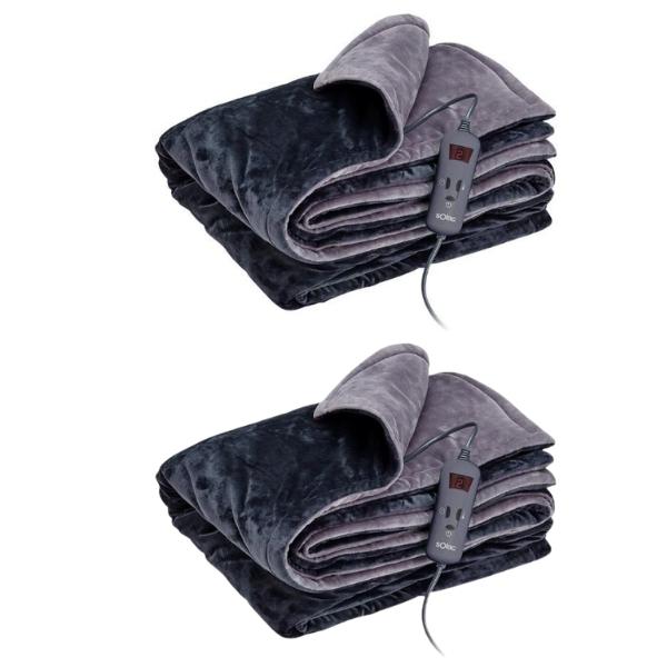 Solac – Electric Throw Over Blanket – Double Bed(180cm x 140cm) – Pack of 2