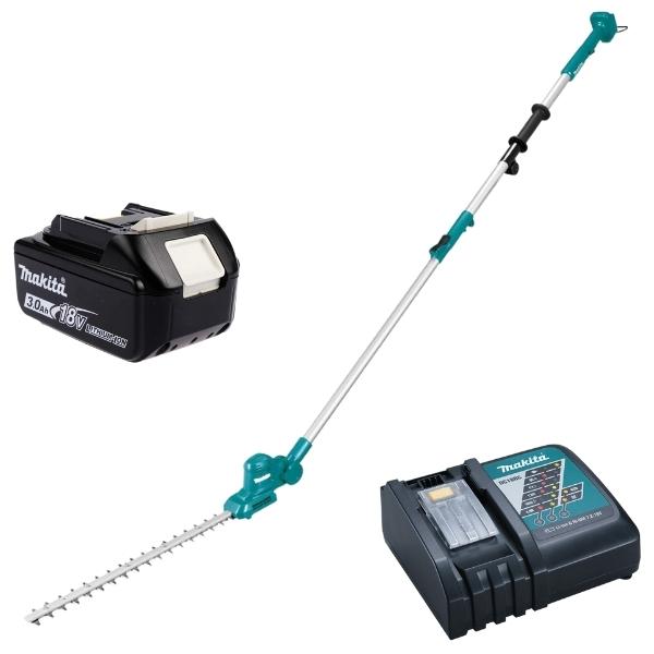 Makita – Cordless Pole Hedge Trimmer 460mm with 3.0Ah Battery and Charger