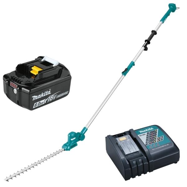 Makita – Cordless Pole Hedge Trimmer 460mm with 6.0Ah Battery and Charger
