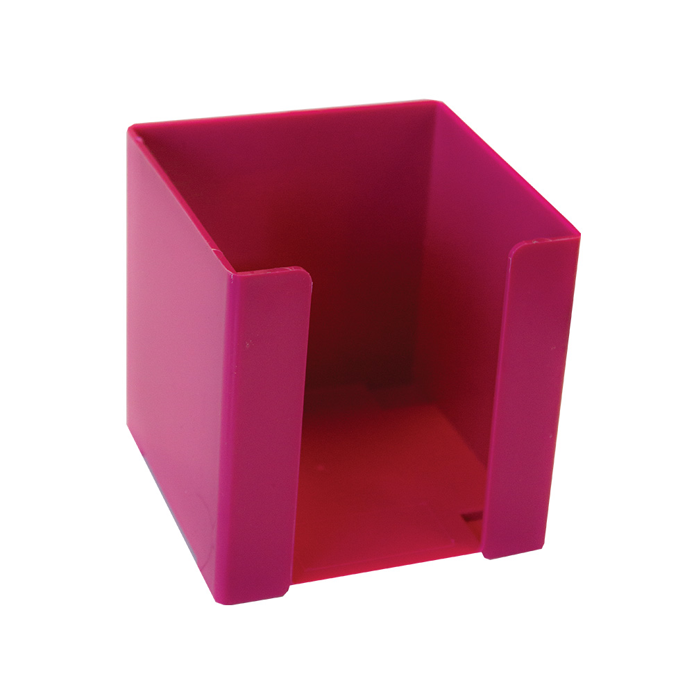 Treeline Plastic Cube Holder Pink – 100 x 100mm